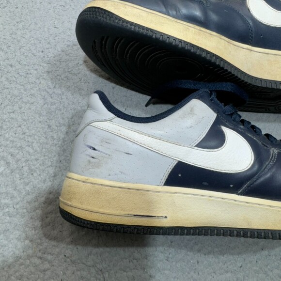 Nike Airforce 1 Mens 11 New‎ York Yankees Blue 315122-413 Sneakers Athletic Air - Picture 5 of 15